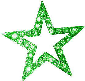 Animated.Star.Green - KittyKatLuv65 - Darmowy animowany GIF