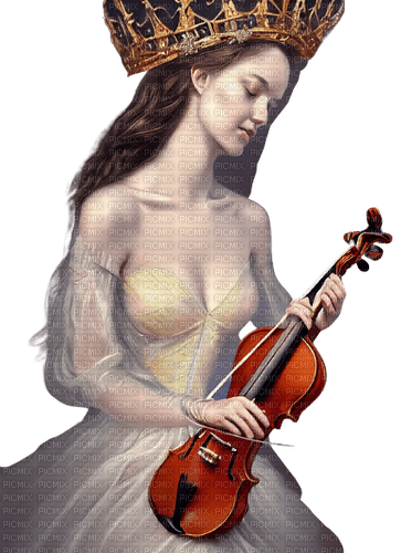 kikkapink fantasy girl violin - besplatni png