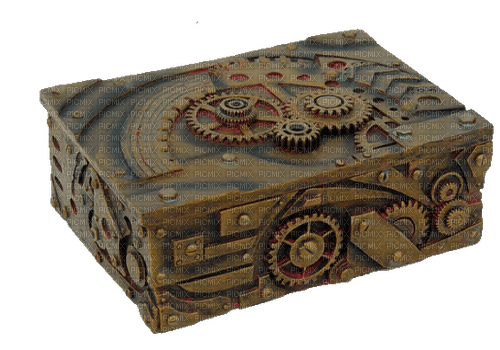steampunk jewelry box - darmowe png