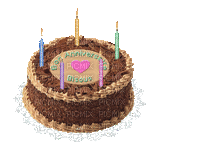 gâteau anniversaire - GIF animé gratuit