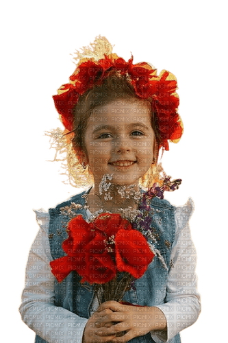 loly33 enfant coquelicot - darmowe png