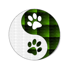 paw print yin yang - 無料のアニメーション GIF