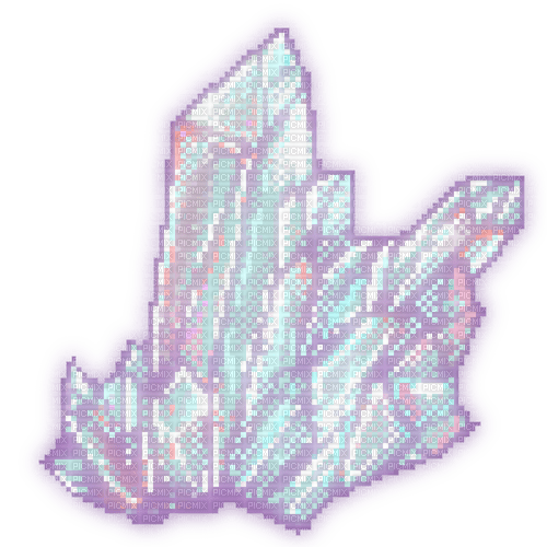 Pixel Crystals - png ฟรี