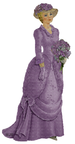 femme,retro,purple,Ledi vintage gif,Pelageya - Безплатен анимиран GIF