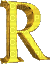 Kaz_Creations Alphabets Yellow Colours Letter R - Nemokamas animacinis gif