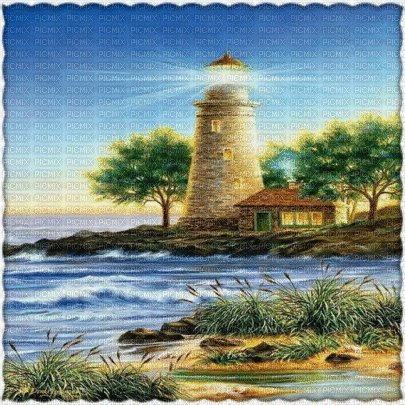 leuchtturm lighthouse phare faro milla1959 - Bezmaksas animēts GIF