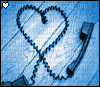 phone cord heart - Бесплатный анимированный гифка