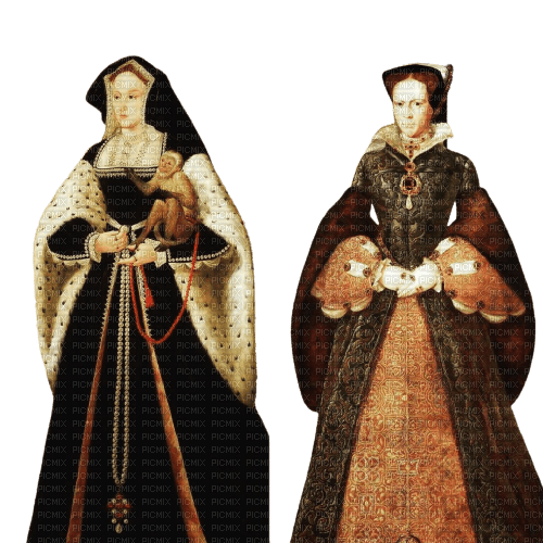 Catherine d'Aragon et Mary Tudor - bezmaksas png