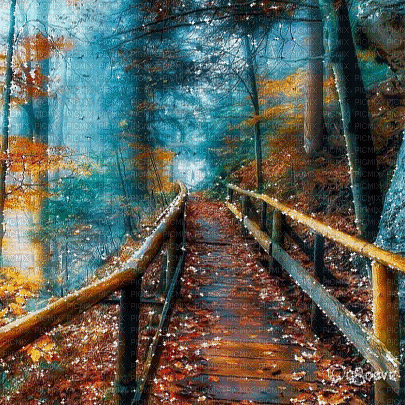 soave background animated autumn forest - Gratis animeret GIF