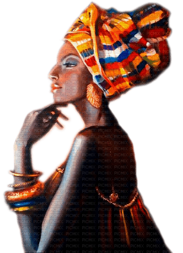 African.Woman - By KittyKatLuv65 - gratis png