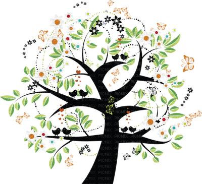 Kaz_Creations Deco Flowers Flower Colours Trees Tree - 免费PNG