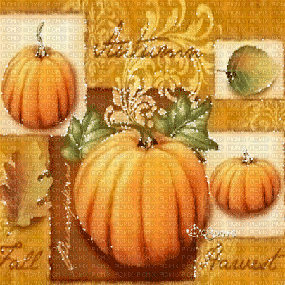 soave background animated autumn vintage pumpkin - GIF animasi gratis