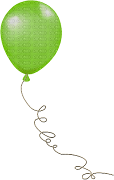 soave deco birthday balloon green - PNG gratuit