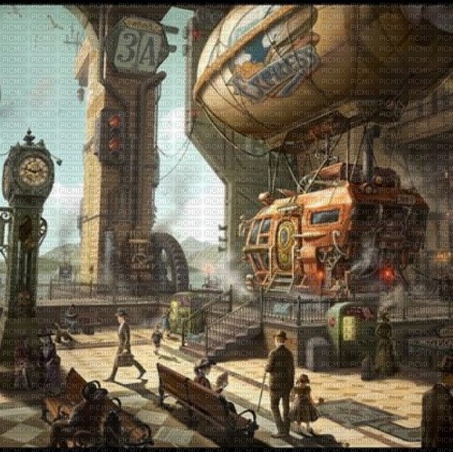 Rena Steampunk Background - png grátis