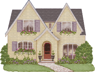 House Home Animated GIF, house , home , yard , grass , animated , animation  , graphics , gif , tube , tubes - Free animated GIF - PicMix