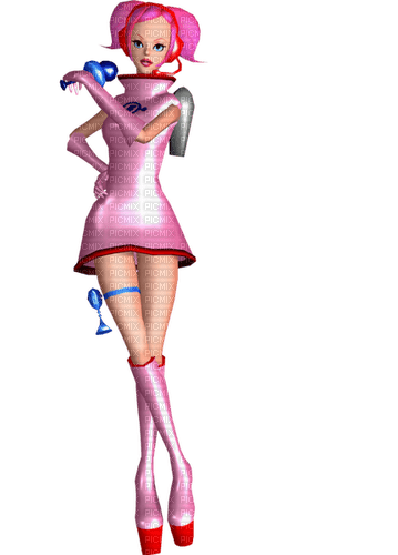 Space Channel 5 ulala in her pink outfit - ingyenes png