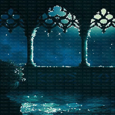 kikkapink background animated gothic blue - GIF animado grátis