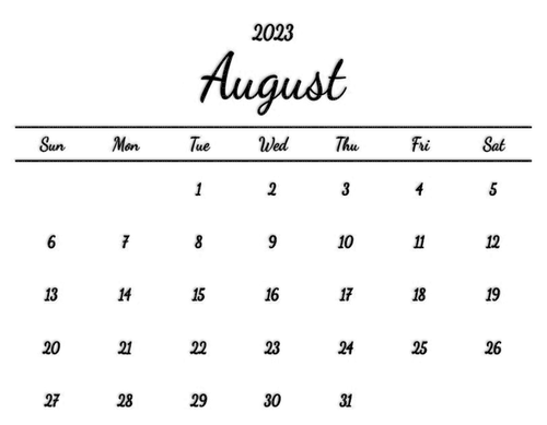 loly33 calendrier aout 2023 - png gratis