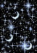 moon sparkle background - GIF animasi gratis