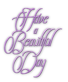 soave text have a beautiful day purple - ingyenes png