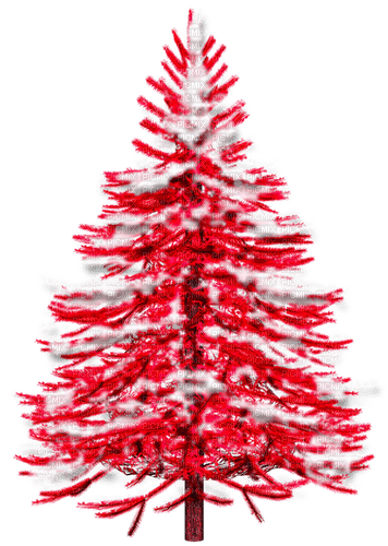 Winter.Tree.Red.White - 免费PNG