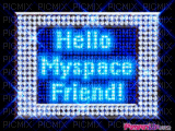 Hello Myspace friend! - GIF animado gratis