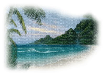 paysage plage - 免费PNG