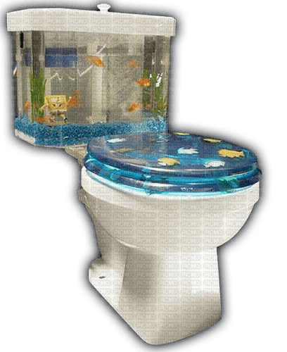 spongebob toilet - PNG gratuit