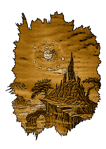 déco paysage gothic - Darmowy animowany GIF