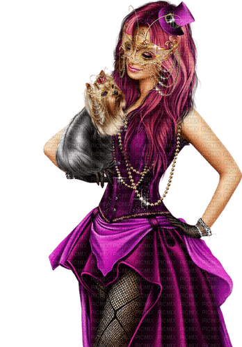 MUJER S CON PERRO---RUBICAT - 免费PNG