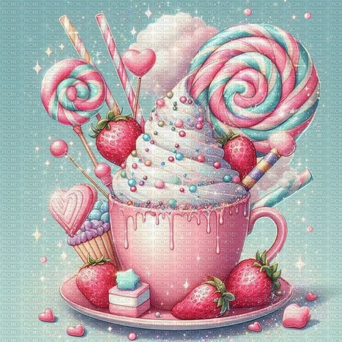 sweets background - Free PNG