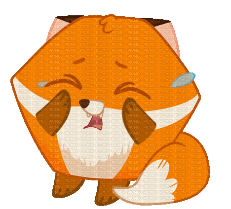 Sad Fox - GIF animé gratuit
