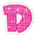 Kaz_Creations Animated Alphabet Pink  D - Ingyenes animált GIF