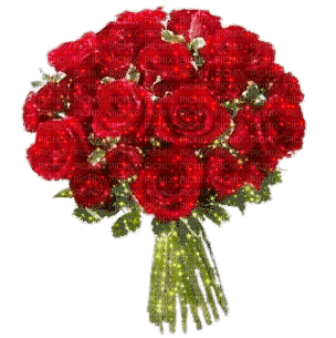 red roses bouquet animated - Darmowy animowany GIF
