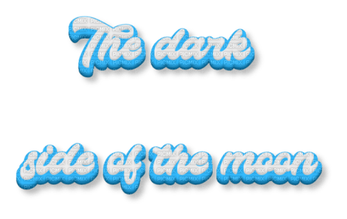 The dark side of the moon text - besplatni png