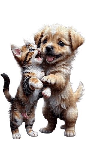 Gato y Perro - Rubicat - darmowe png
