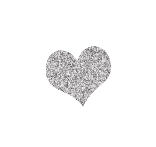 ♡§m3§♡ kawaii heart silver glitter animated - GIF animado gratis