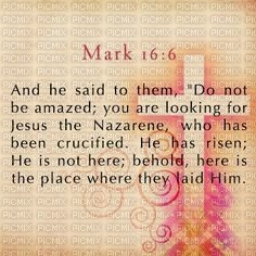 Mark 16 6 He Has Risen - ingyenes png