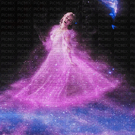 image encre animé effet dansant Cendrillon Disney fantaisie rose ivk deco robe edited by me - GIF animé gratuit