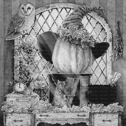 soave background animated halloween vintage room - Gratis geanimeerde GIF