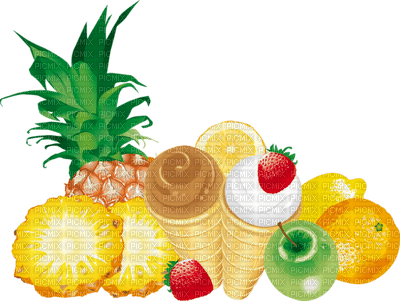 Kaz_Creations Deco Fruit Ice Cream - 免费PNG