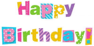 Kaz_Creations Logo Text Happy Birthday - zadarmo png