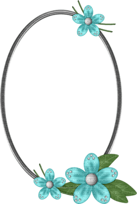 Kaz_Creations Deco Oval Flowers Frames Frame   Colours - 免费PNG