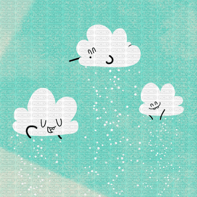 Funny Clouds - Ingyenes animált GIF