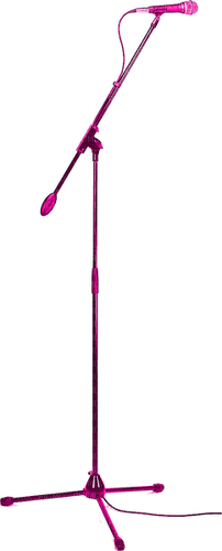 Pink Microphone Stand - darmowe png