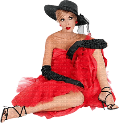 Kaz_Creations Woman Femme Red - png gratuito