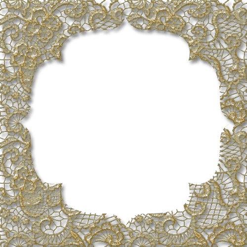 gold lace frame by dolceluna - 無料png