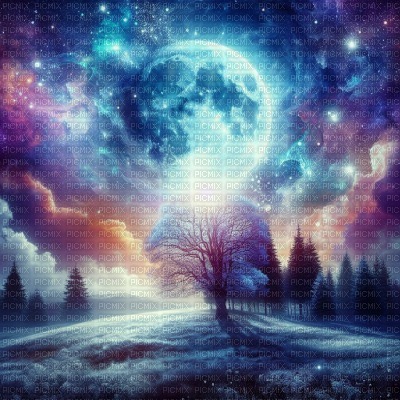 Magical Night Sky - Free PNG