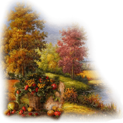 paisaje  otoño dubravka4 - gratis png