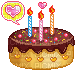 mini birthday cake - Besplatni animirani GIF